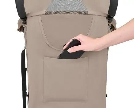 KikkaBoo Beetle 2 Dark Beige - საბავშვო სასეირნო ეტლი, 7 image