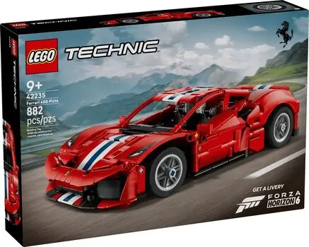 Lego Technic Ferrari 488 Pista Car [CLONE], 2 image