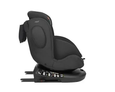 KikkaBoo i-Felix 2 i-SIZE Black - მანქანის სავარძელი (ქარსითი), 12 image