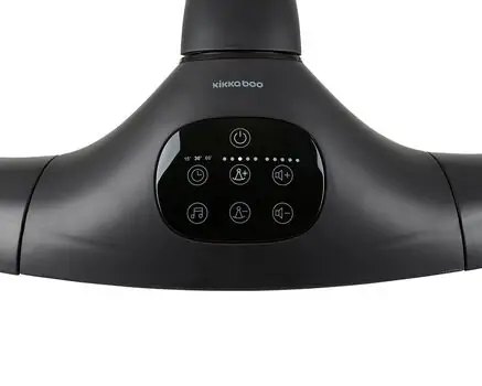 KikkaBoo Electrical swing Ayra Black - საბავშვო ელექტრო შეზლონგი, 14 image