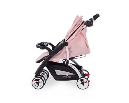 KikkaBoo Airy Pink საბავშვო ეტლი, 6 image