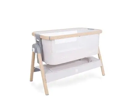 KikkaBoo Nanna Beige Melange ახალშობილის საწოლი, 2 image