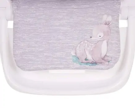 KikkaBoo Sweet Nature Grey Deer საკვები სკამ-მაგიდა, 7 image