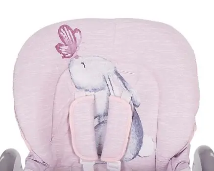 KikkaBoo Sweet Nature Pink Rabbit საკვები სკამ-მაგიდა, 6 image