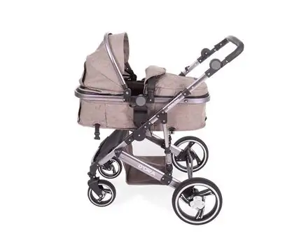 KikkaBoo D'ora Beige 3in1 საბავშვო ეტლის კომპლექტი, 3 image