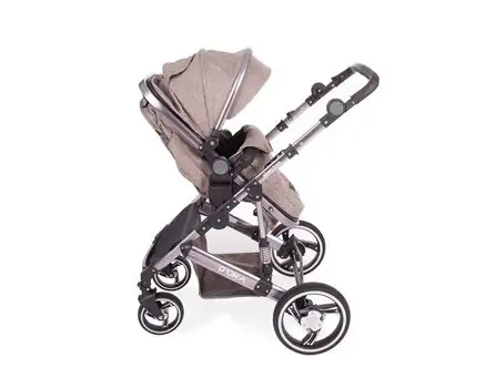 KikkaBoo D'ora Beige 3in1 საბავშვო ეტლის კომპლექტი, 6 image