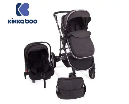 KikkaBoo D'ora Grey 3in1 საბავშვო ეტლის კომპლექტი, 2 image