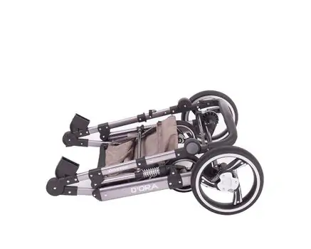 KikkaBoo D'ora Beige 3in1 საბავშვო ეტლის კომპლექტი, 9 image