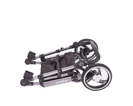 KikkaBoo D'ora Grey 3in1 საბავშვო ეტლის კომპლექტი, 9 image