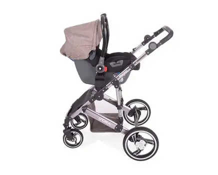KikkaBoo D'ora Beige 3in1 საბავშვო ეტლის კომპლექტი, 8 image