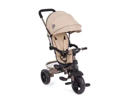KikkaBoo Carlitto Beige Melange სამ თვლიანი ველო-ეტლი