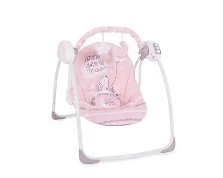 KikkaBoo Felice Pink Rabbit საბავშვო შეზლონგი