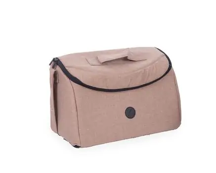 KikkaBoo-ს დედის ჩანთა Mama bag Uni Beige Melange