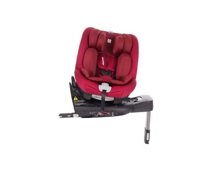 KikkaBoo-ს მანქანის სავარძელი (ქარსითი) Odyssey Red I-size (ISOFIX LEG), 5 image