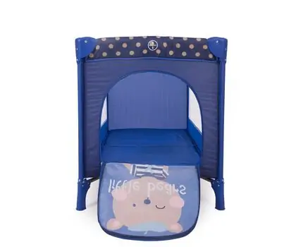 KikkaBoo Pyjama Party Dark Blue Bear 2 levels საწოლ-მანეჟი, 7 image