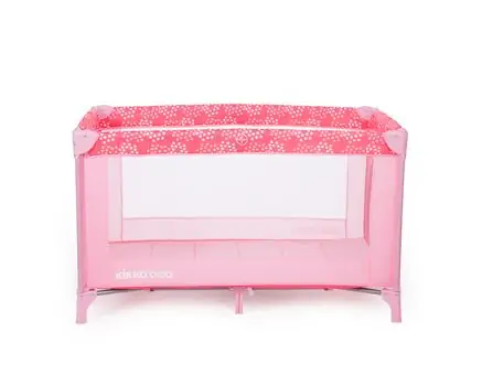 KikkaBoo Pyjama Party Pink Fox 2 levels საწოლ-მანეჟი, 4 image