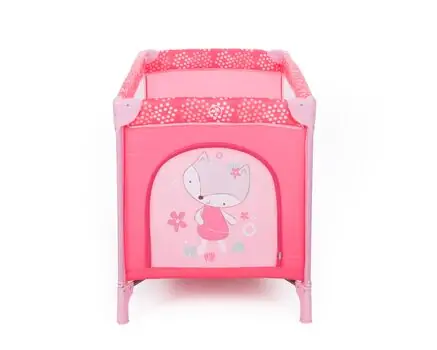 KikkaBoo Pyjama Party Pink Fox 2 levels საწოლ-მანეჟი, 5 image