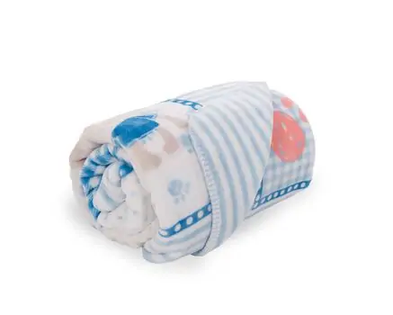 KikkaBoo-ს ახალშობილის პლედი Blanket Fantasia Blue 110/140 cm, 3 image