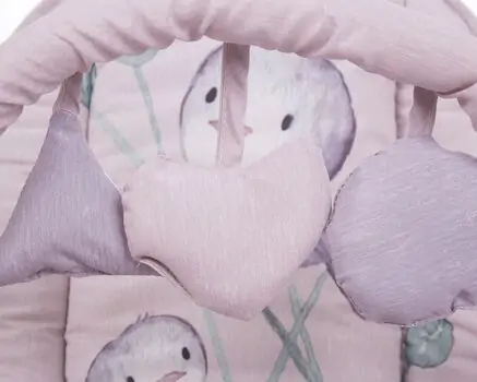 KikkaBoo Foliage Beige Bird საბავშვო შეზლონგი, 7 image