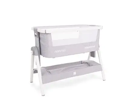 KikkaBoo Nanna Light Grey Melange ახალშობილის საწოლი, 2 image