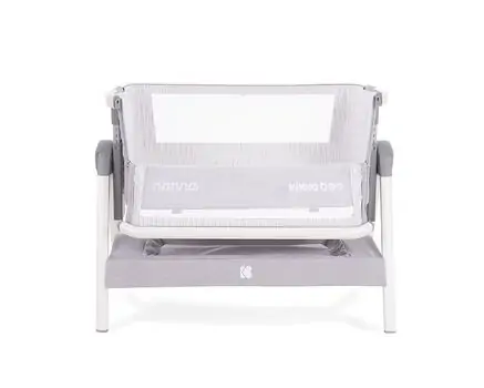 KikkaBoo Nanna Light Grey Melange ახალშობილის საწოლი, 7 image