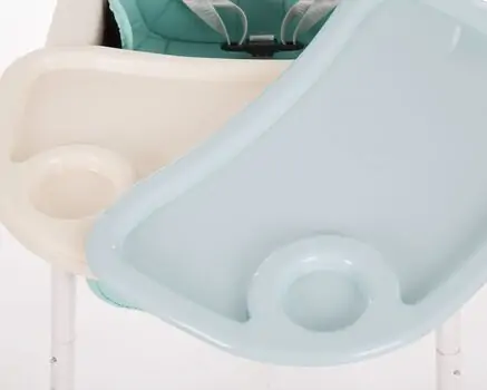 KikkaBoo Creamy 2in1 Light Blue საკვები სკამ-მაგიდა, 8 image