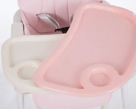 KikkaBoo Creamy 2in1 Pink საკვები სკამ-მაგიდა, 8 image