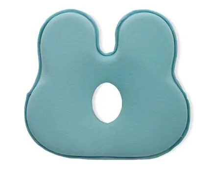 KikkaBoo-ს ერგონომიული ბალიში ახალშობილისთვის Memory foam ergonomic pillow Bunny Blue