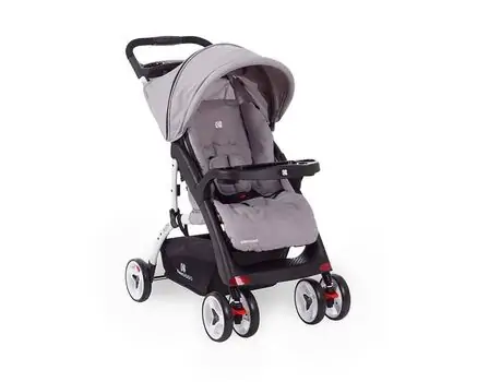 KikkaBoo Airy Light Grey 2in1 საბავშვო ეტლის კომპლექტი, 4 image