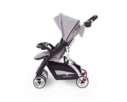 KikkaBoo Airy Light Grey 2in1 საბავშვო ეტლის კომპლექტი, 3 image