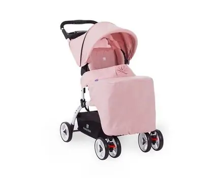 KikkaBoo Airy Pink 2in1 საბავშვო ეტლის კომპლექტი, 4 image