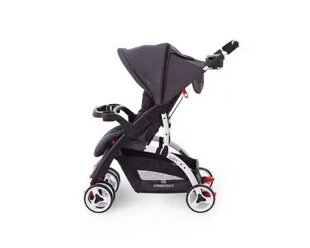 KikkaBoo Airy Dark Grey 2in1 საბავშვო ეტლის კომპლექტი, 4 image