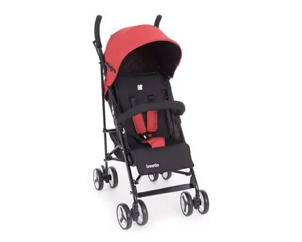 KikkaBoo Beetle Red საბავშვო სასეირნო ეტლი