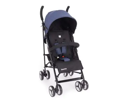 KikkaBoo Beetle Blue საბავშვო სასეირნო ეტლი
