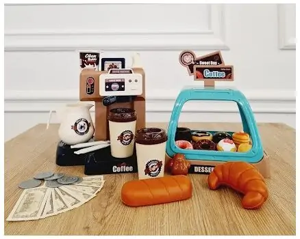 Coffee Machine 2 in 1 საბავშვო ფუნქციური ყავის მოსამზადებელი ნაკრები