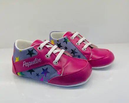 Papulin Baby Shoes 0-12 Months 2138 ჩვილის ფეხსაცმელი PURPLE