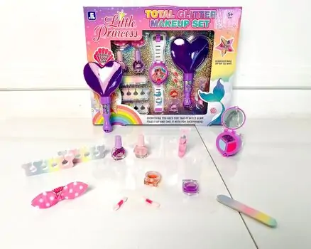 GLITTER MAKEUP SET 2104V სათამაშო კოსმეტიკის ნაკრები, 3 image