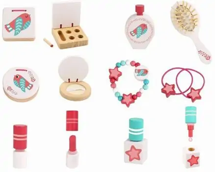 My Pink Wooden Dresser Set With Accsesoriess  - ხის საბავშვო ტრილიაჟი აქსესუარებით, 9 image