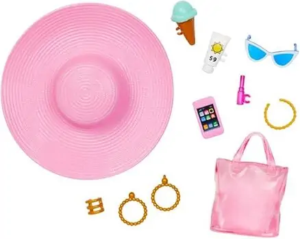 Barbie HPL73 Beach Blonde Doll-თოჯინა სანაპიროს აქსესუარით, 5 image