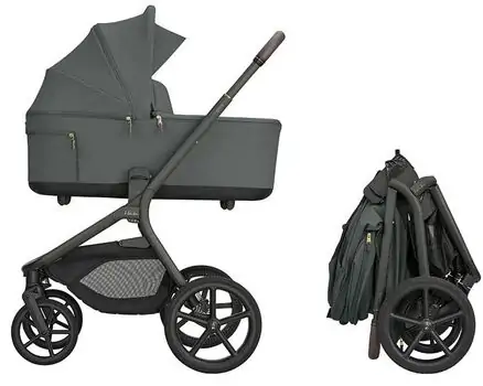 KikkaBoo Goya Platinum Olive 3 in1 - საბავშვო ეტლის კომპლექტი, 4 image