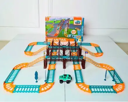 ELECTRIC URBAN RAIL 888-61 სათამაშო მანქანა ტრასებით