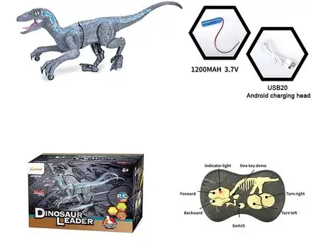 Remote Control Dinosaur სათამაშო დინოზავრი დისტანციური მართვით, 2 image