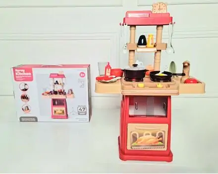 Spray kitchen Red 889-302 ფუნქციური საბავშვო სამზარეულო, 2 image