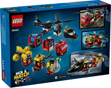 Lego City 60462 Helicopter, Fire Truck & Submarine Remix, 11 image