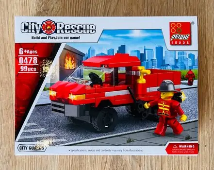 PEIZHI CITY RESCUE-ს საბავშვო კონსტრუქტორი 0481 Fire truck (0478)