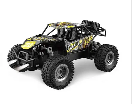 Speed Off-Road Vehicle Yellow - დისტანციურად მართვადი მანქანა