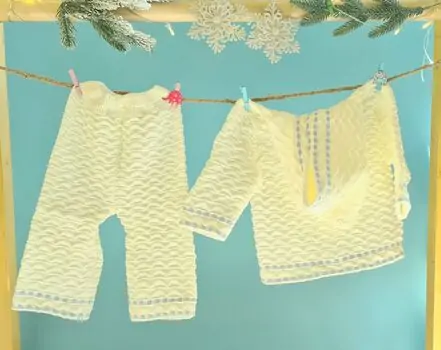 Baby Bear Knitted 2 In 1 Set Yellow - საბავშვო ტანსაცმლის ნაკრები, 2 image
