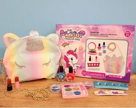 Girl Makeup Fashion Bag საბავშვო კოსმეტიკის ჩანთა