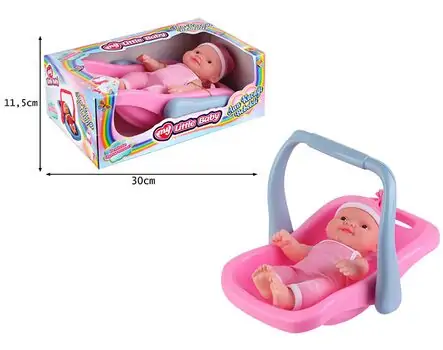 TOY DOLL WITH CARRIER სათამაშო თოჯინა კალათით, 7 image