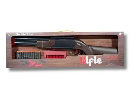 Double Tube Hunting Rifle - სათამაშო ორ ლულიანი სანადირო თოფი, 3 image